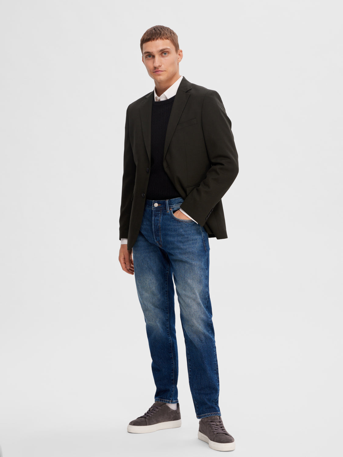 SELECTED HOMME - 172-SLIM TAPE Jeans - Blue Denim
